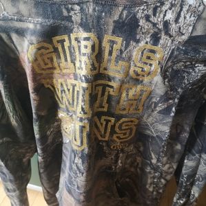 "Girls with Guns" camo hoodie